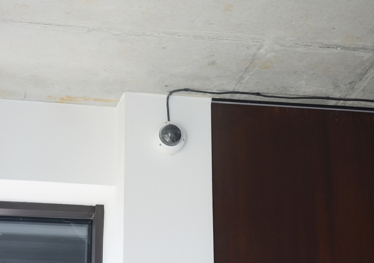 security camera in condo