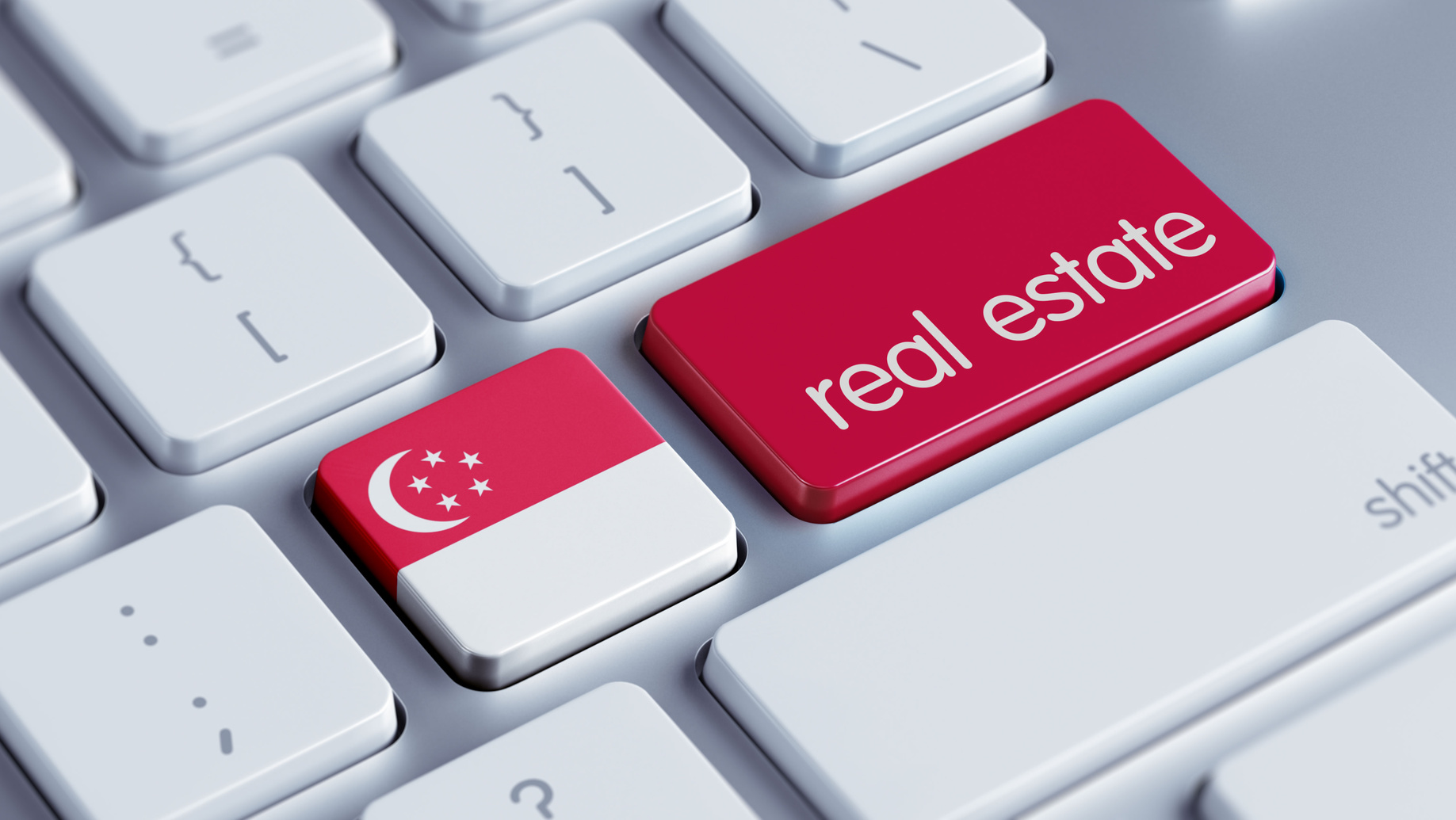 red key on a keyboard, property developer tactics