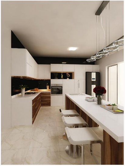 center island kitchen work triangle image 1