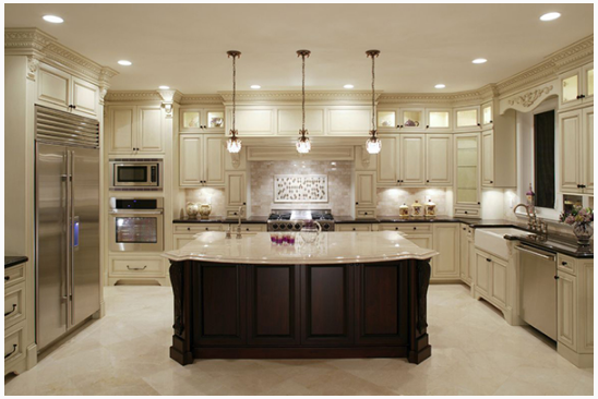 u shaped kitchen work triangle photo