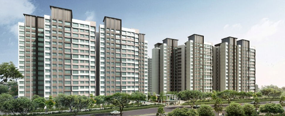 View of HDB flats