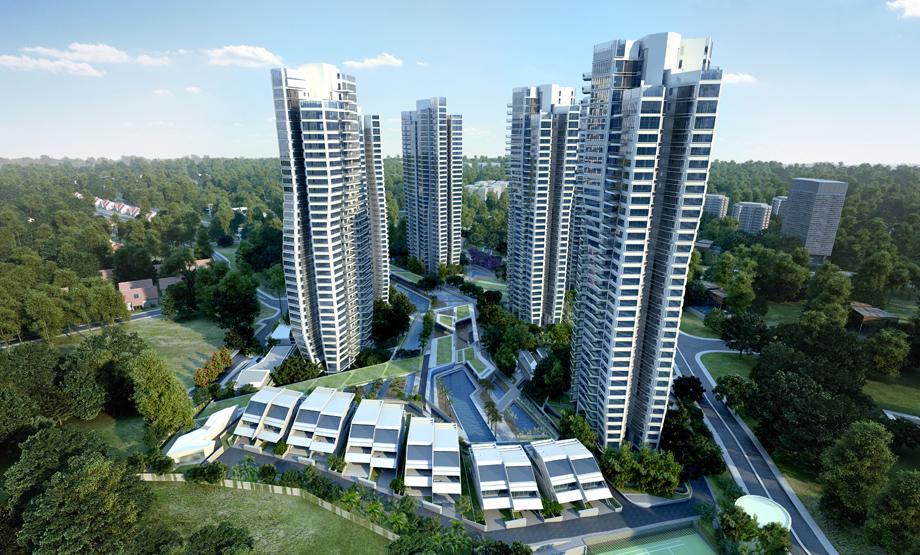D'leedon at Farrer Road, one of the many concept condos in Singapore, tries to be faux French with its name