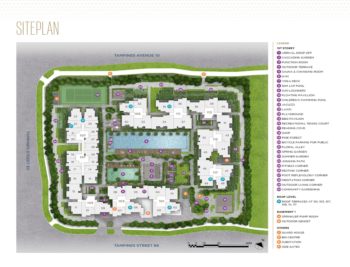 Site plan of the Alps Residence