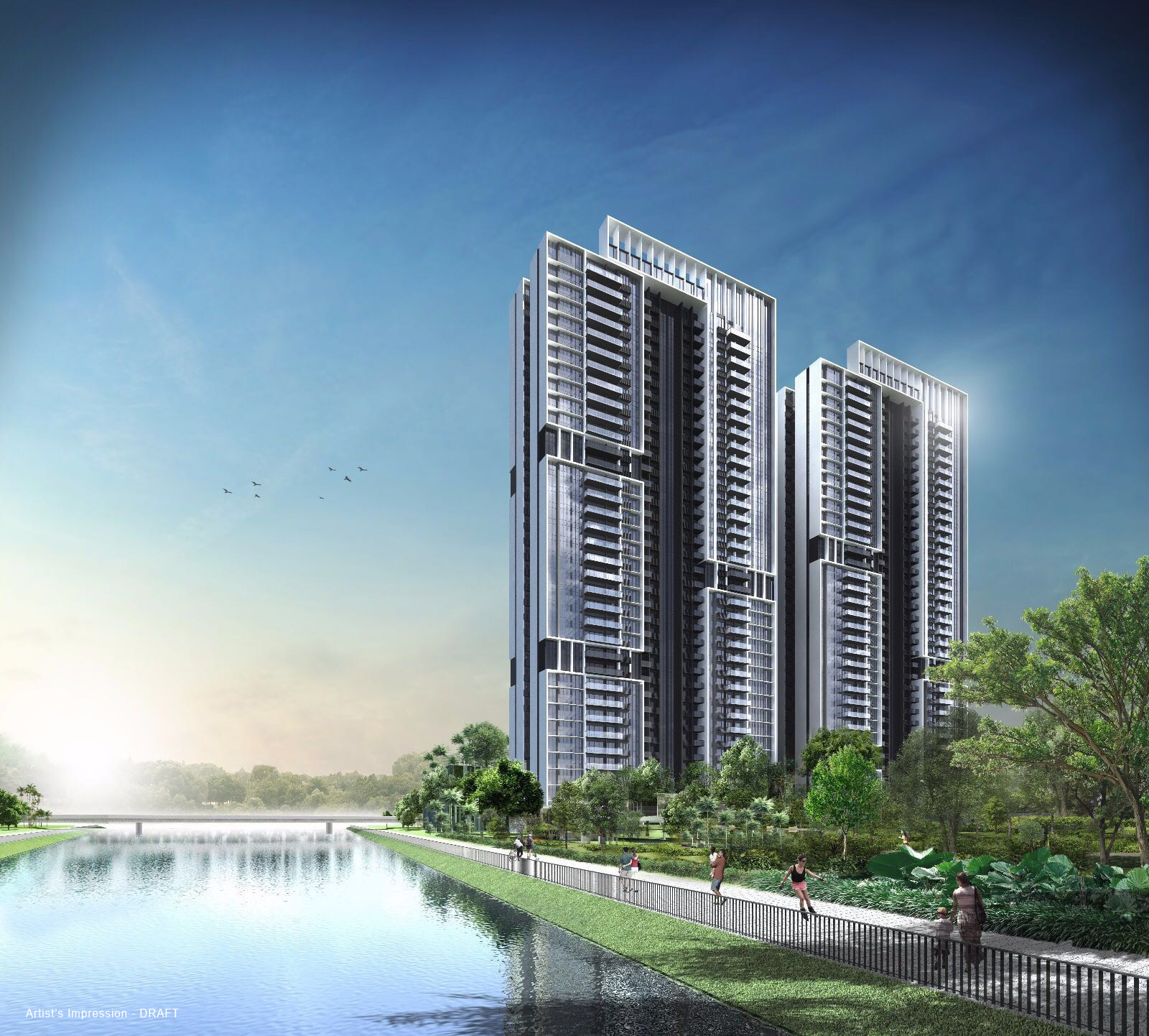 Parc Riviera has 2 towers, 36 storeys each with a total of 752 units. It is located within 1km of the International Business Park and the upcoming High Speed Rail Terminus