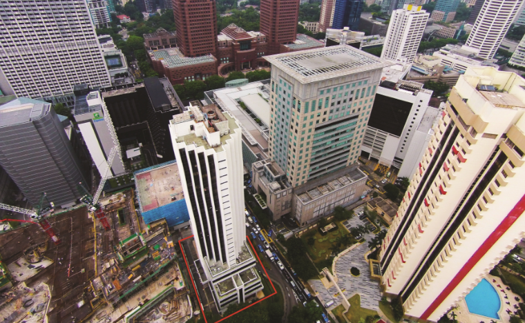 Thong Sia Building located opposite The Paragon in the Orchard Road shopping belt was sold to SIN Capital Group