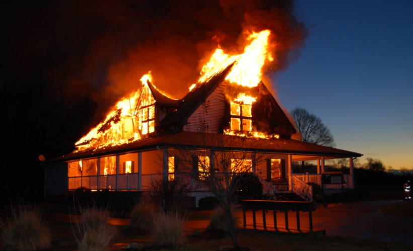 Fire is horrible...especially if your home burns down