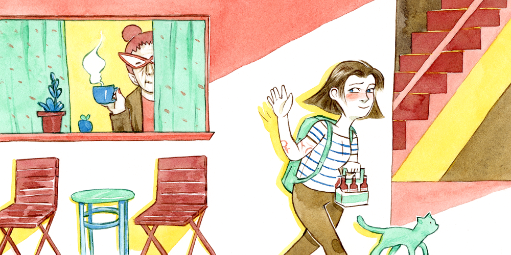 Living with the landlord will take some time to get used to