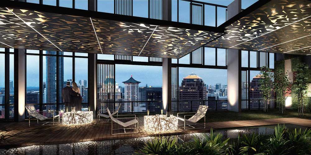 OUE Twin Peaks is a 99-year leasehold development comprising of two identical 35-storey residential buildings
