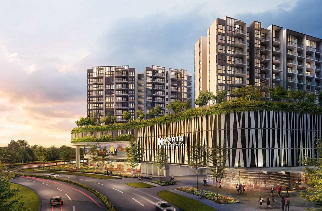 North Park Residences is a 920-unit residential development that sits atop a mall