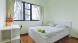 An empty fully furnished room up for rental