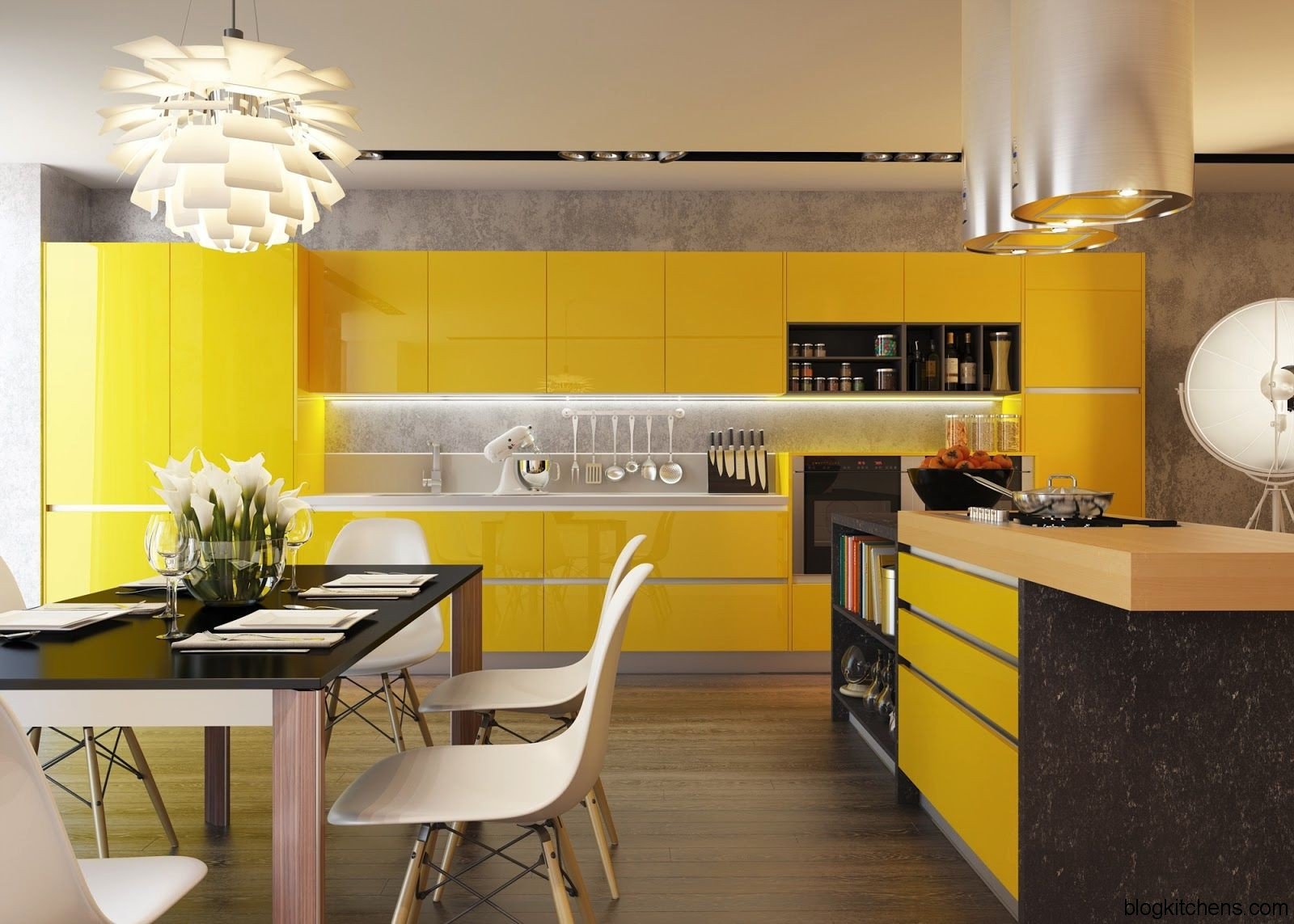 yellow-kitchen