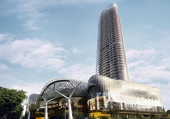 Orchard Residences is one popular spot for celebrity homes in Singapore