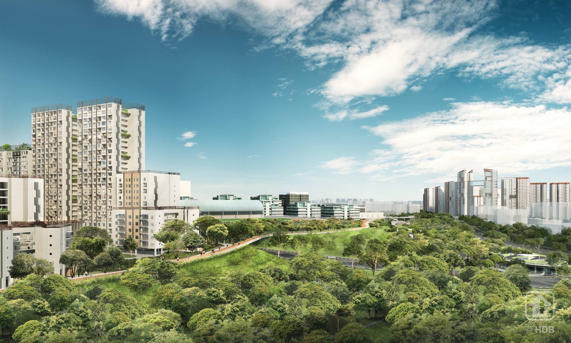 Community link connecting Woodlands Central and Woodlands Waterfront