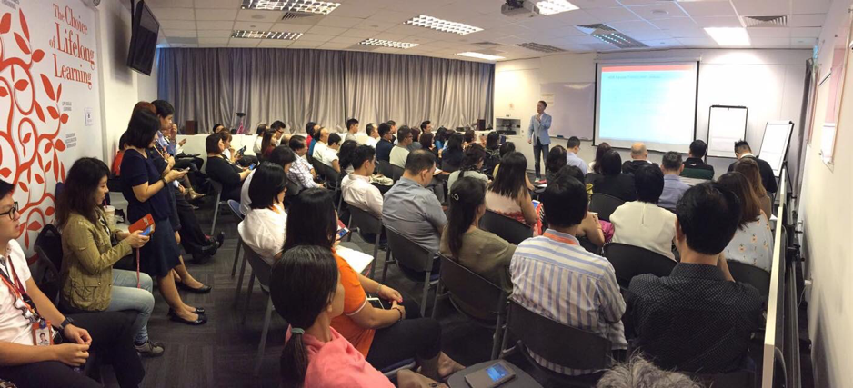 Alan conducting a property agent training seminar personally