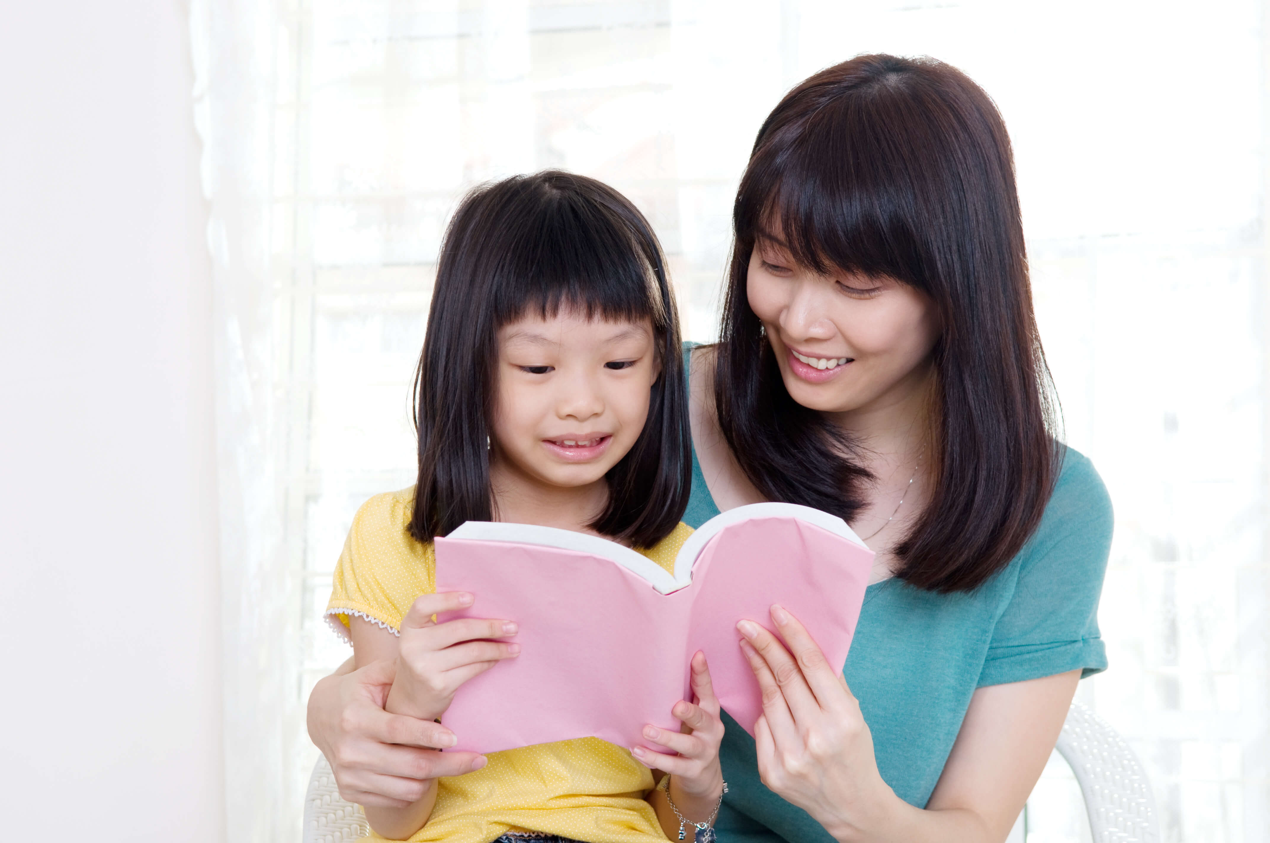 Caring adult and child
