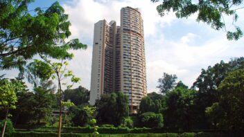 The unique design of Pearl Bank apartments makes it stand out