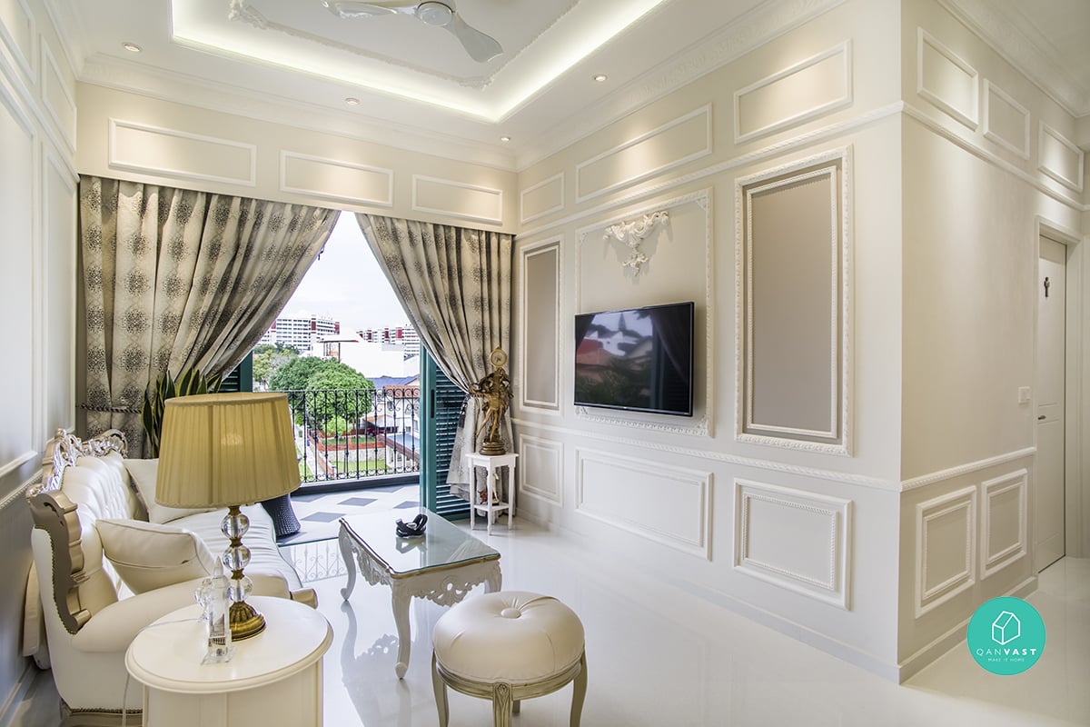 landed look hdb wainscotting living