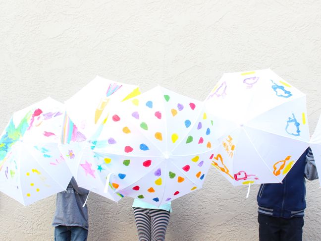 diy painted umbrellas