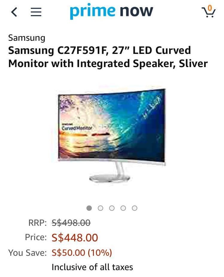 curved monitor appliances