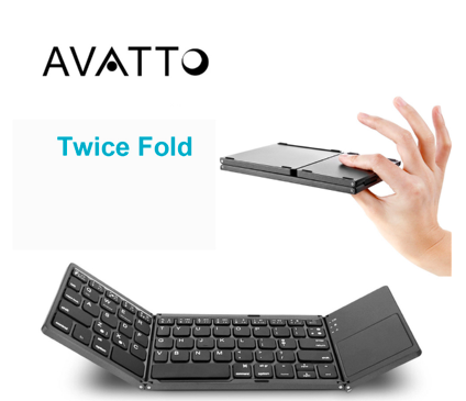 Singles' day A18 Double Folding Bluetooth Keyboard Singles' day A18 Double Folding Bluetooth Keyboard