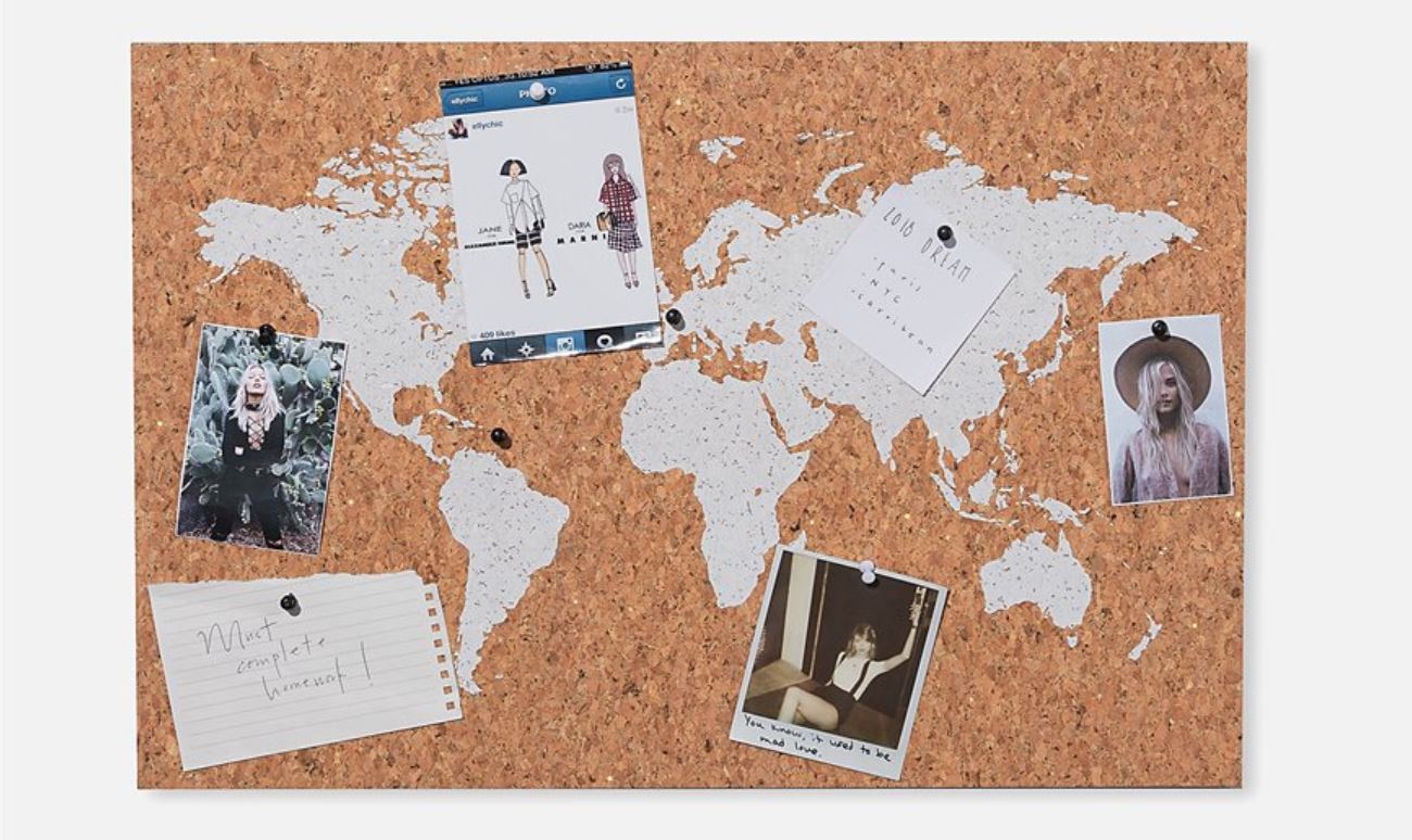 christmas gifts corkboard