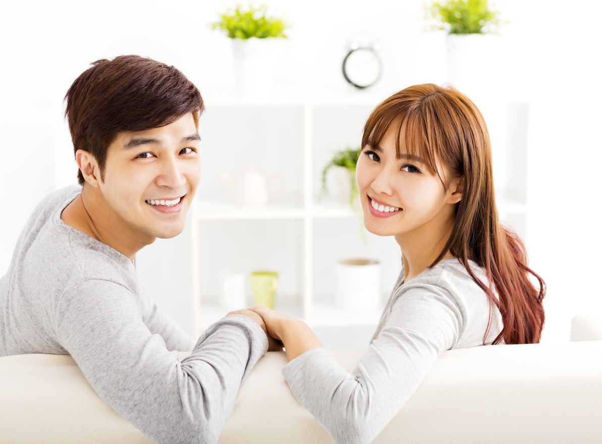 young couple hdb flat