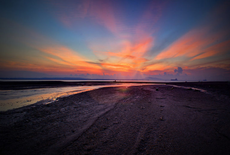 sunrise changi beach singapore