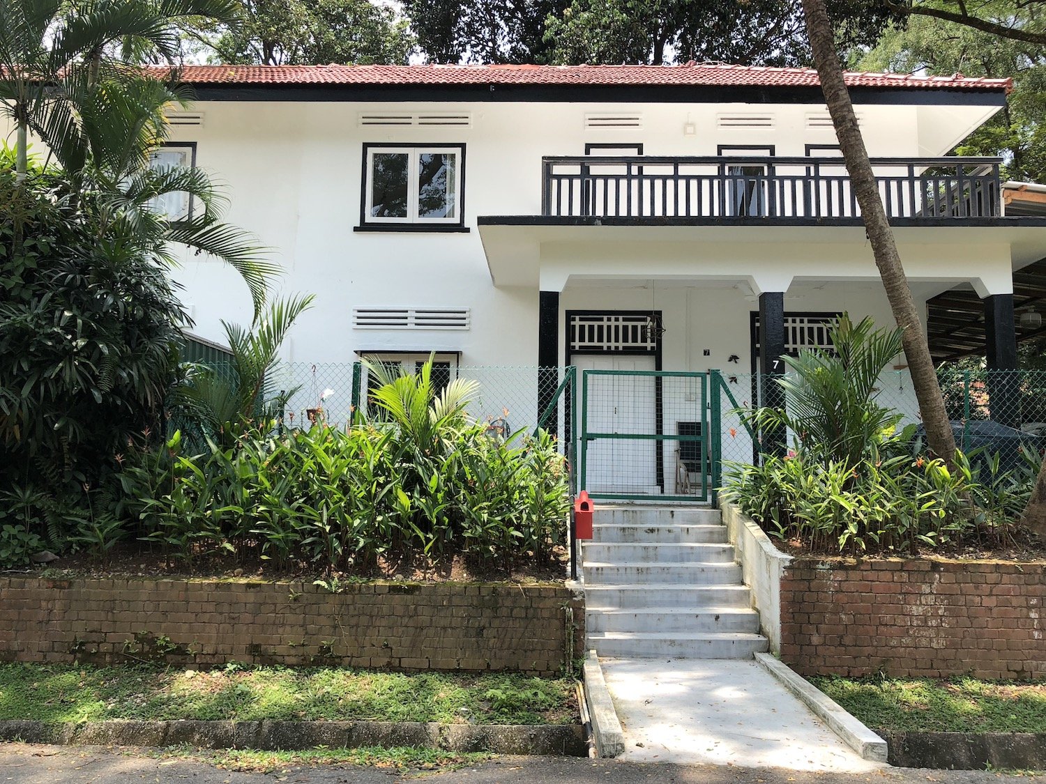 black and white house in singapore