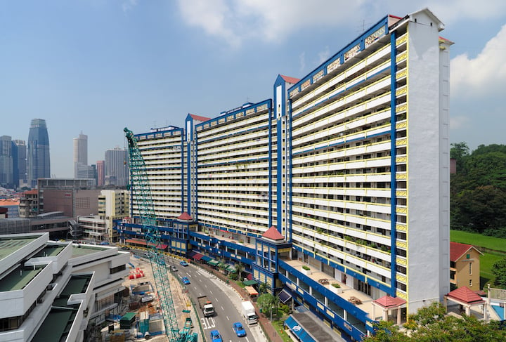 HDB block at Upper Cross Street