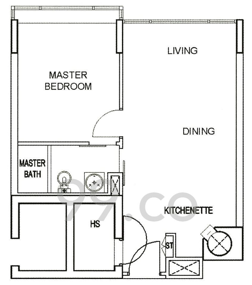 Tiny Condo Units Vida Floor Plan