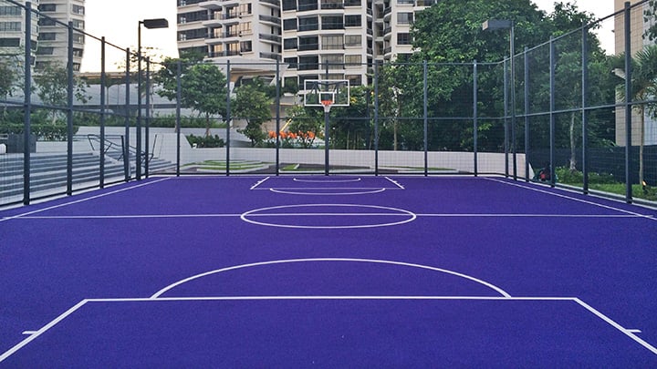 Condo sports facilities Singapore D'Leedon basketball court