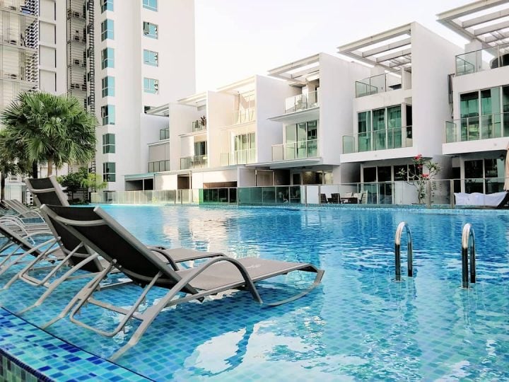 swimming pool in condo