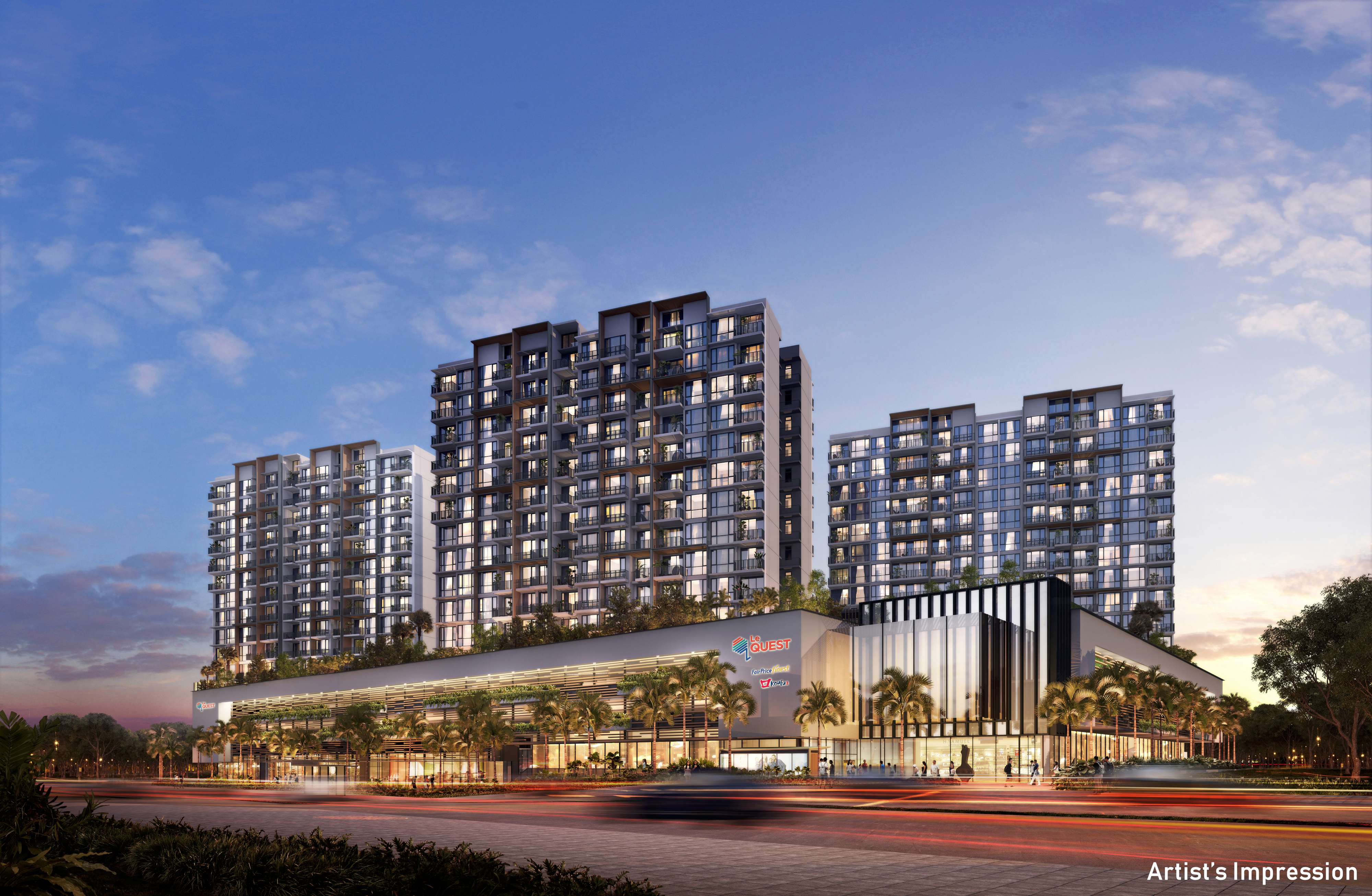 Overview of Le Quest mixed-use development