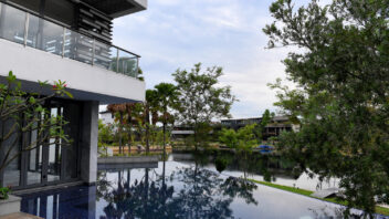 Pearl Island landscaping and sweeping views