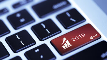 Enter button replaced with graph and "2019"