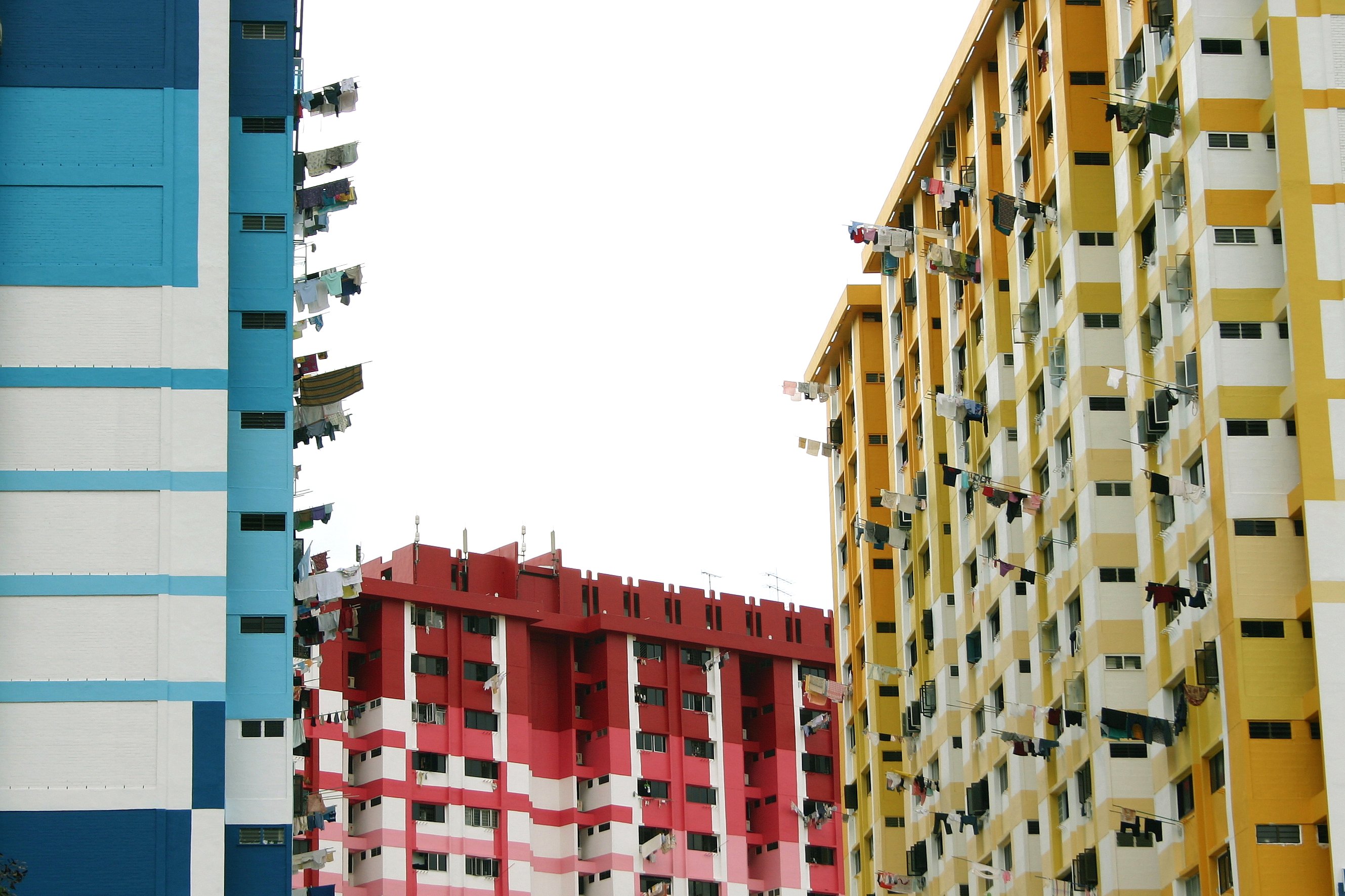 Old HDB flats in Rochor that were torn down