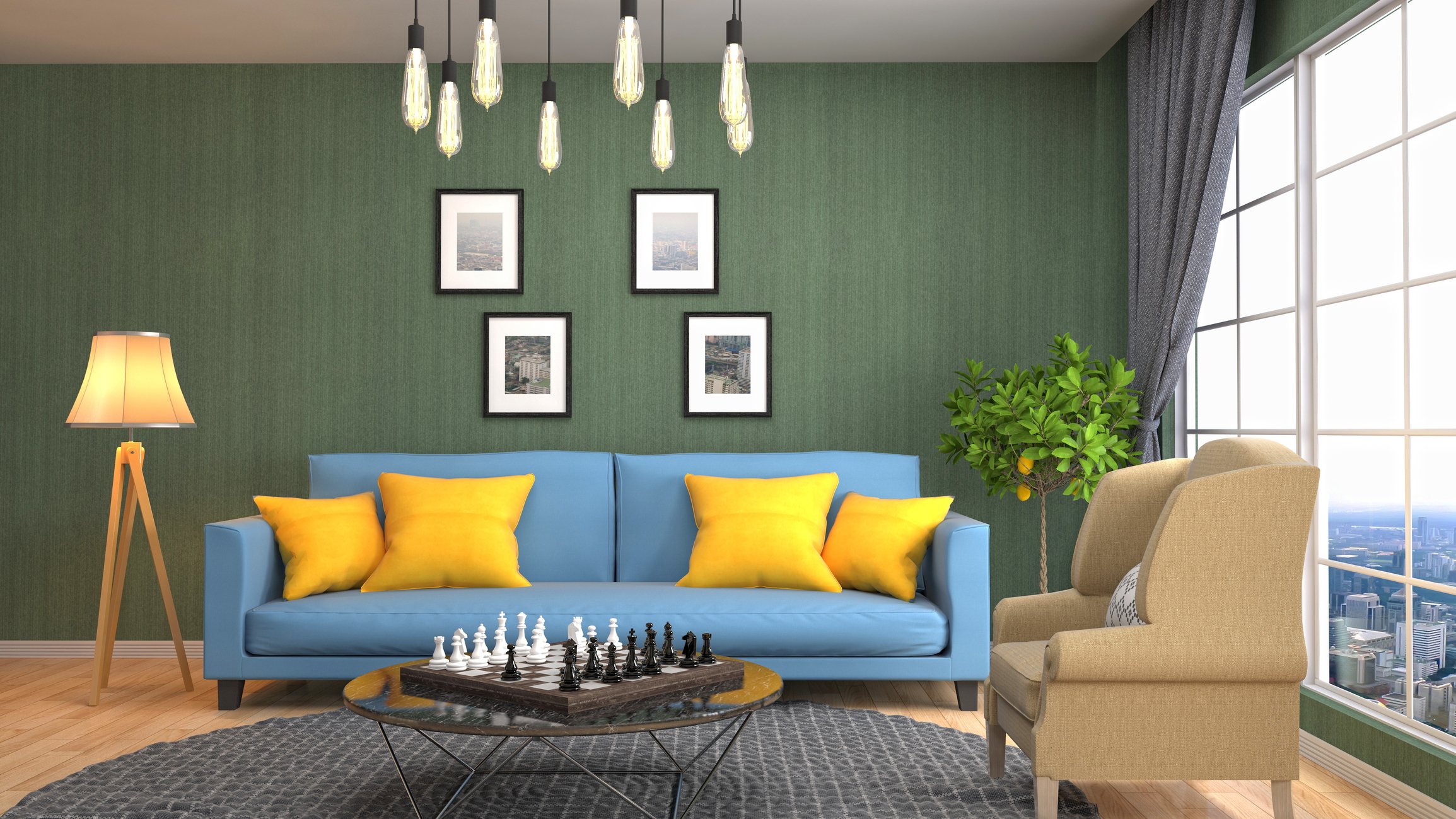 Interior cleaning services spotless living room