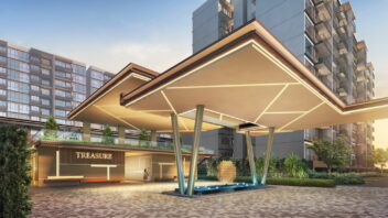 the grand entrance of treasure at tampines