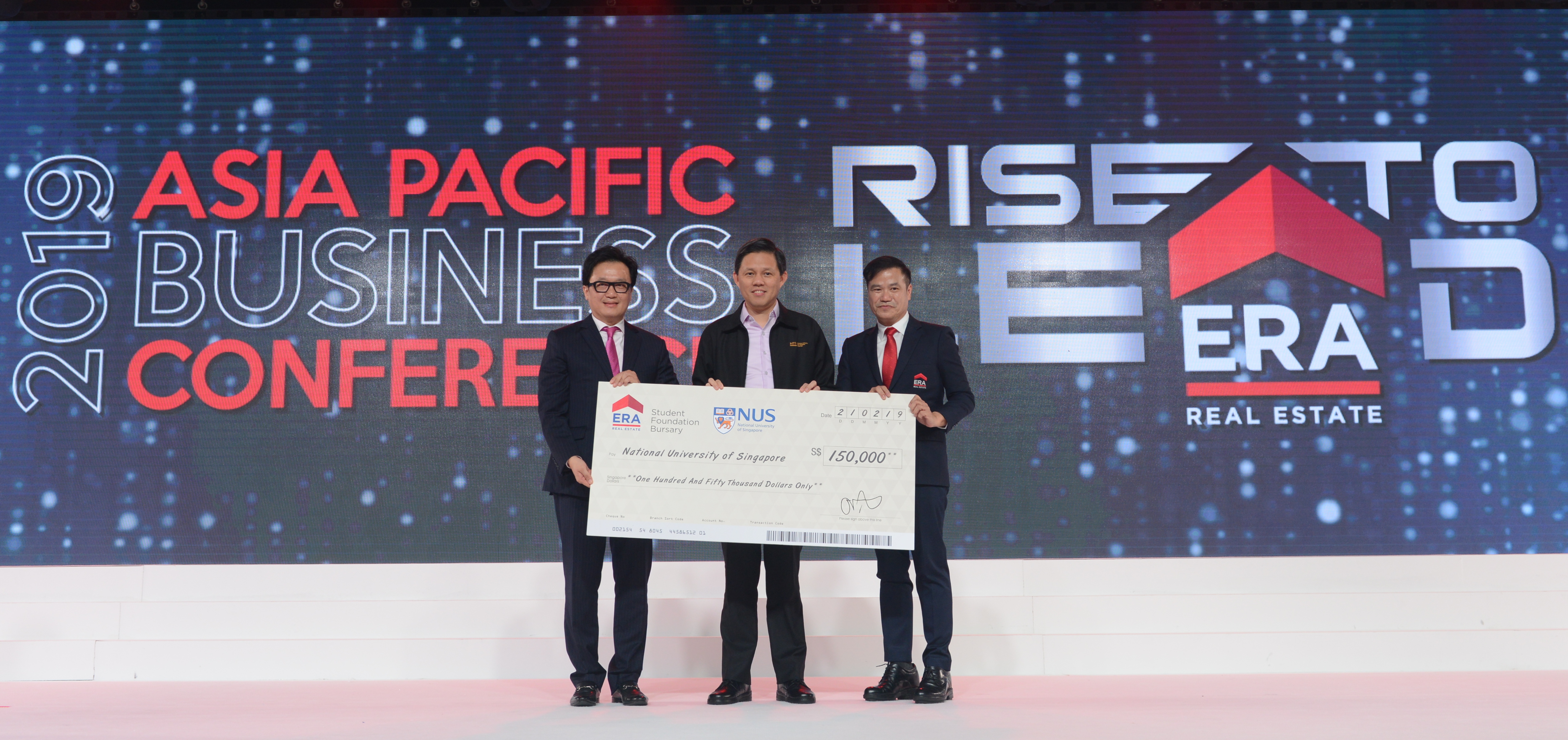 cheque presentation ERA and NUS