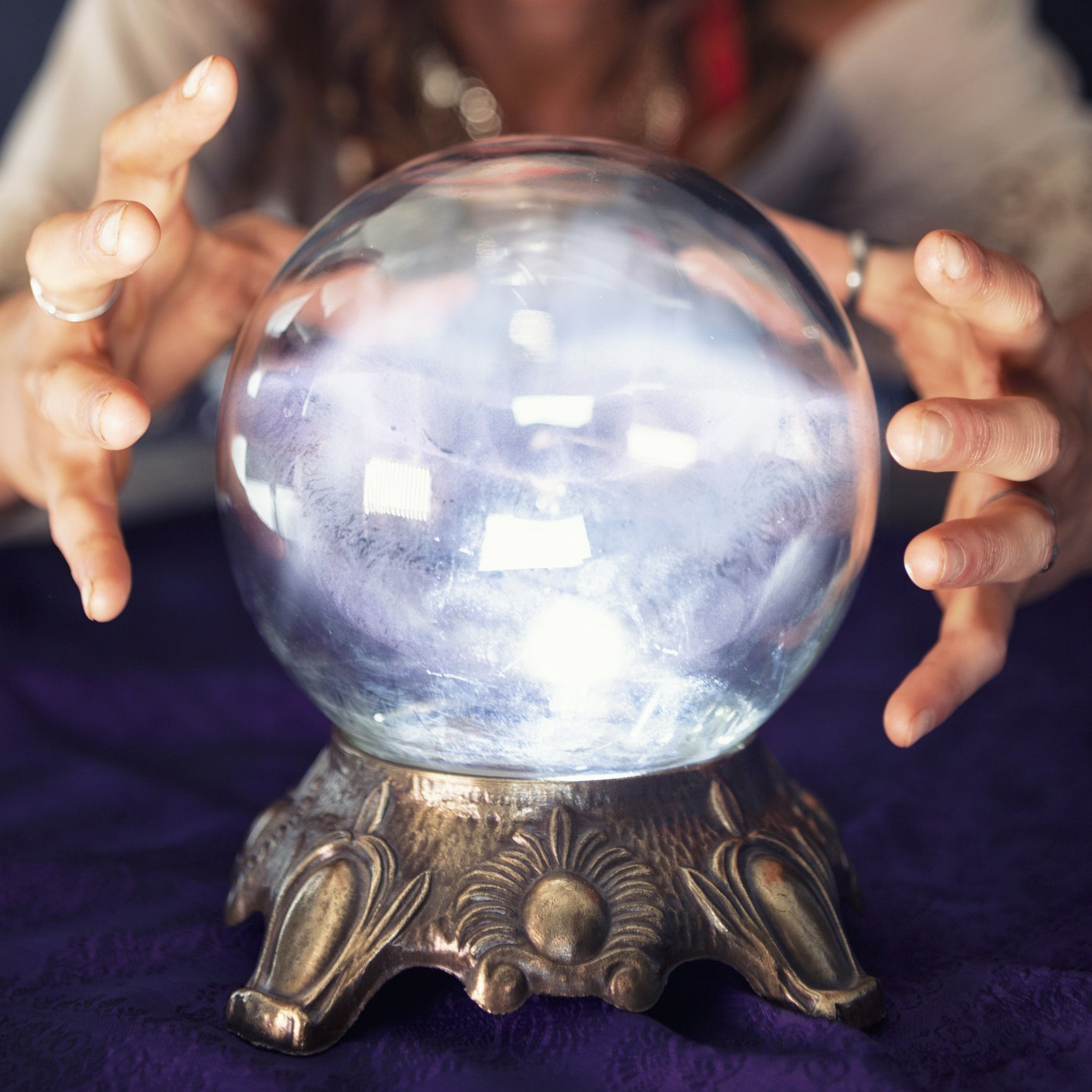Glowing Crystal Ball