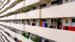 Corridors of an HDB block