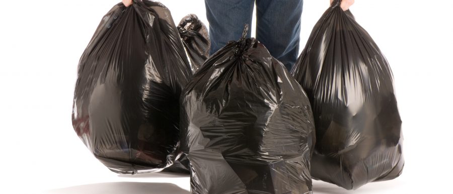bagging recyclables