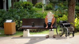 Man reading papers