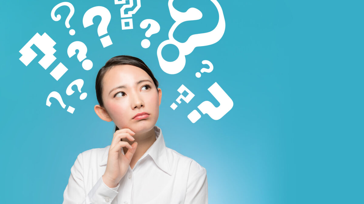Young girl having questions.