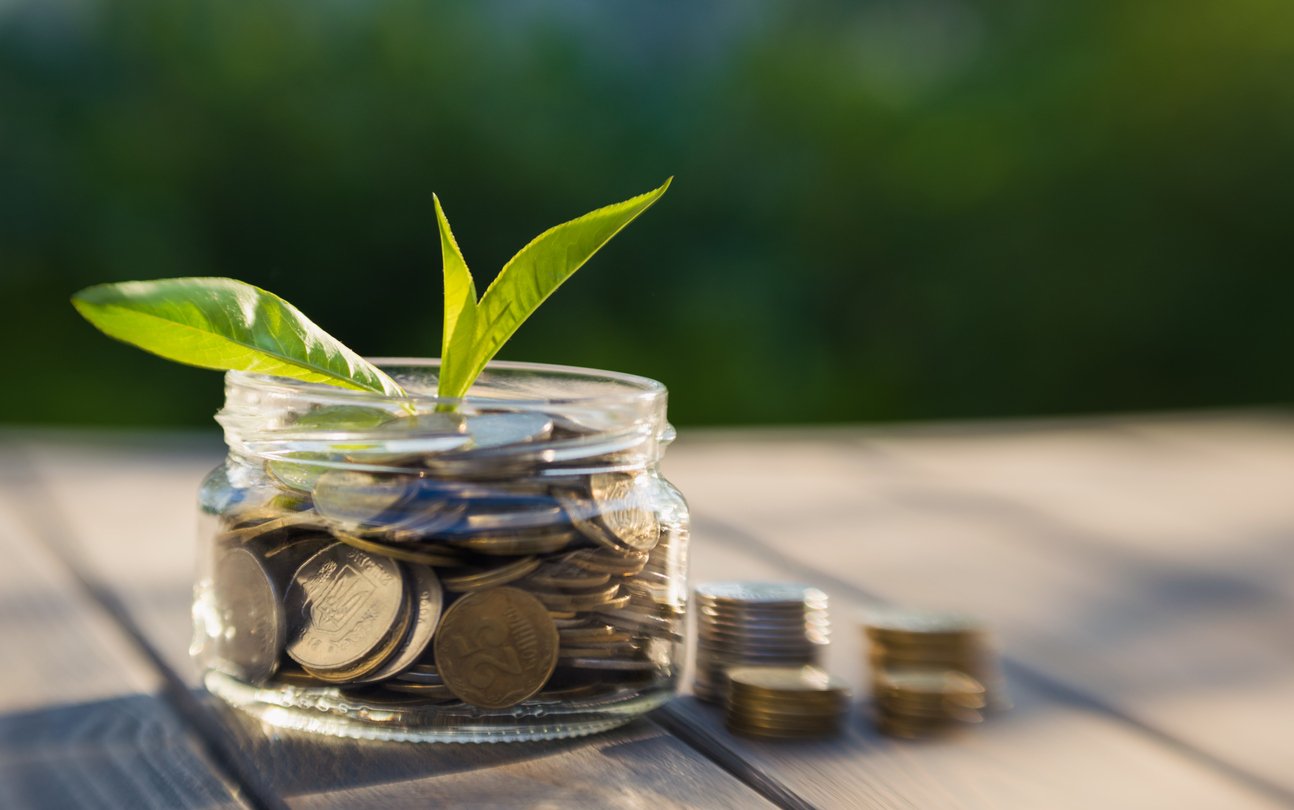 coins in a jar