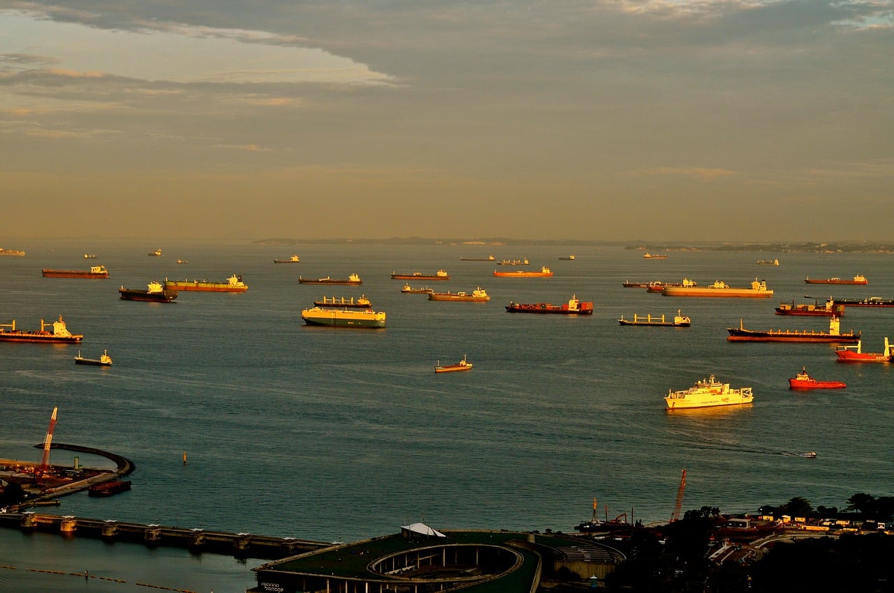 Ships at sea
