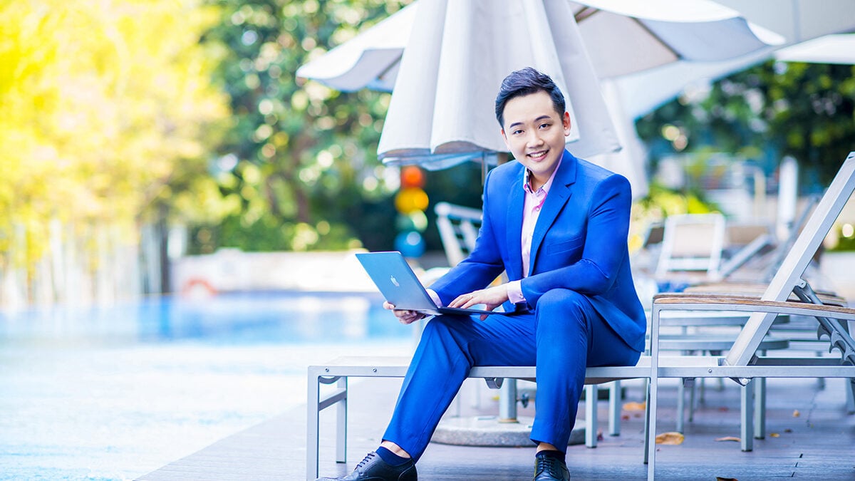 Aaron Wan is a successful property agent