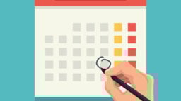 circling a date on calendar