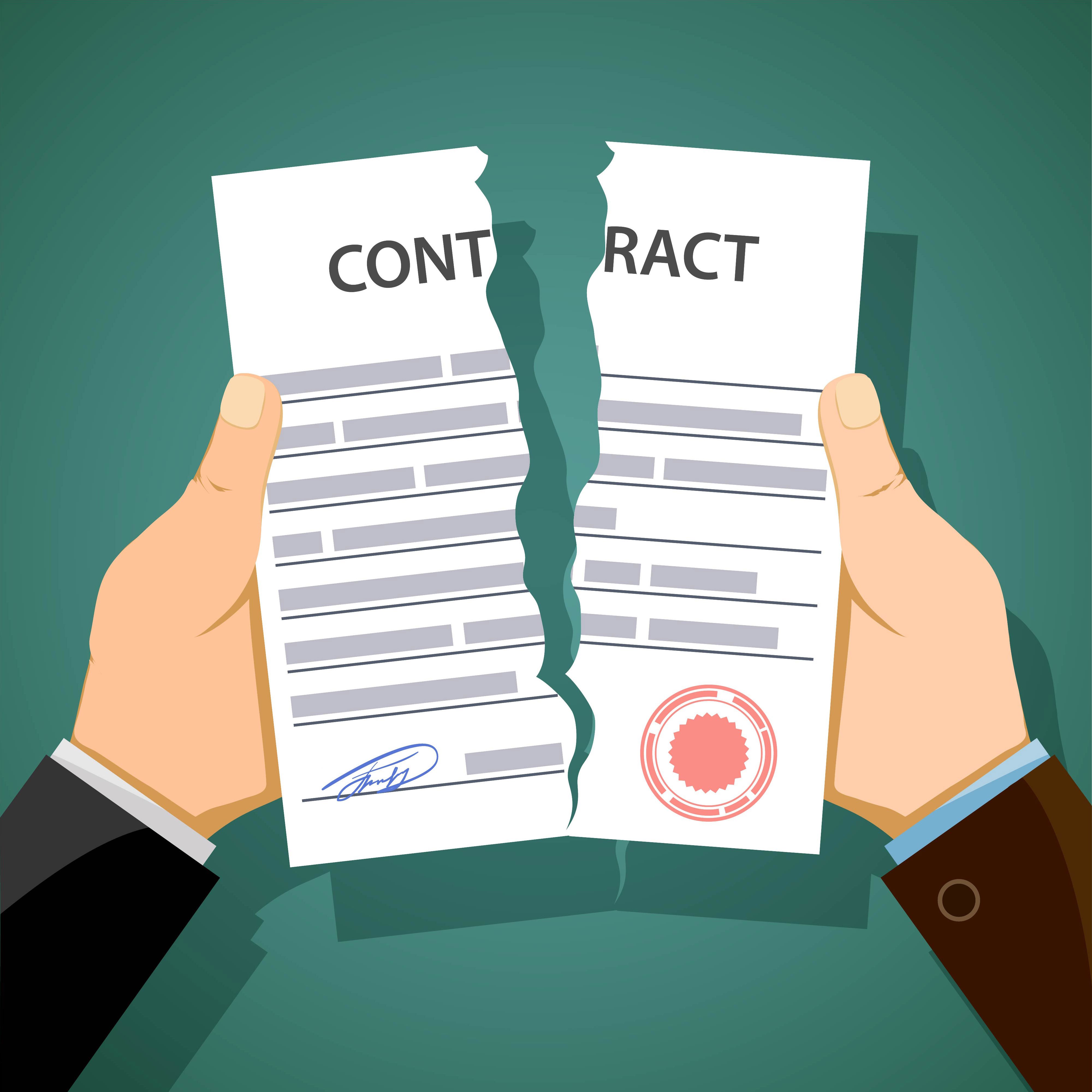 Contract torn