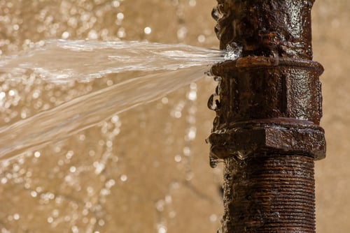 Leaking pipe